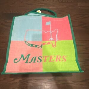 ⛳🌿 2024 Masters Tournament Pop Art Jute Tote Bag 🌿⛳